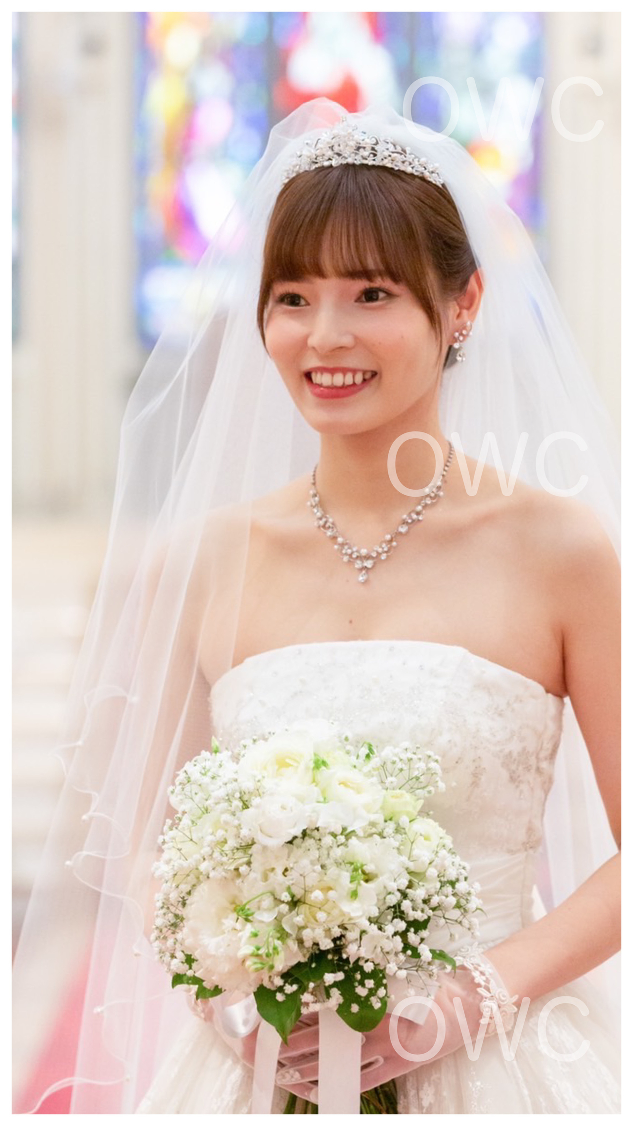表参道ホワイトデンタルクリニックでブライダルホワイトニングを受けた結婚式当日の花嫁の笑顔２